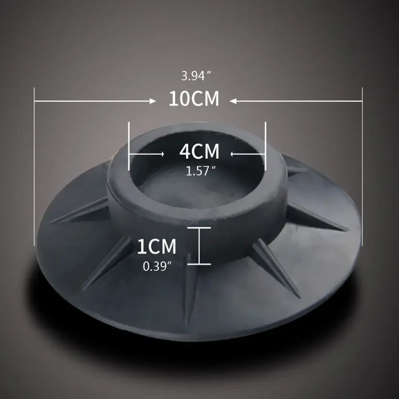 

4Pcs Floor Mat Washing Machine Feet Pad Non Slip Shock Proof Furniture Protector