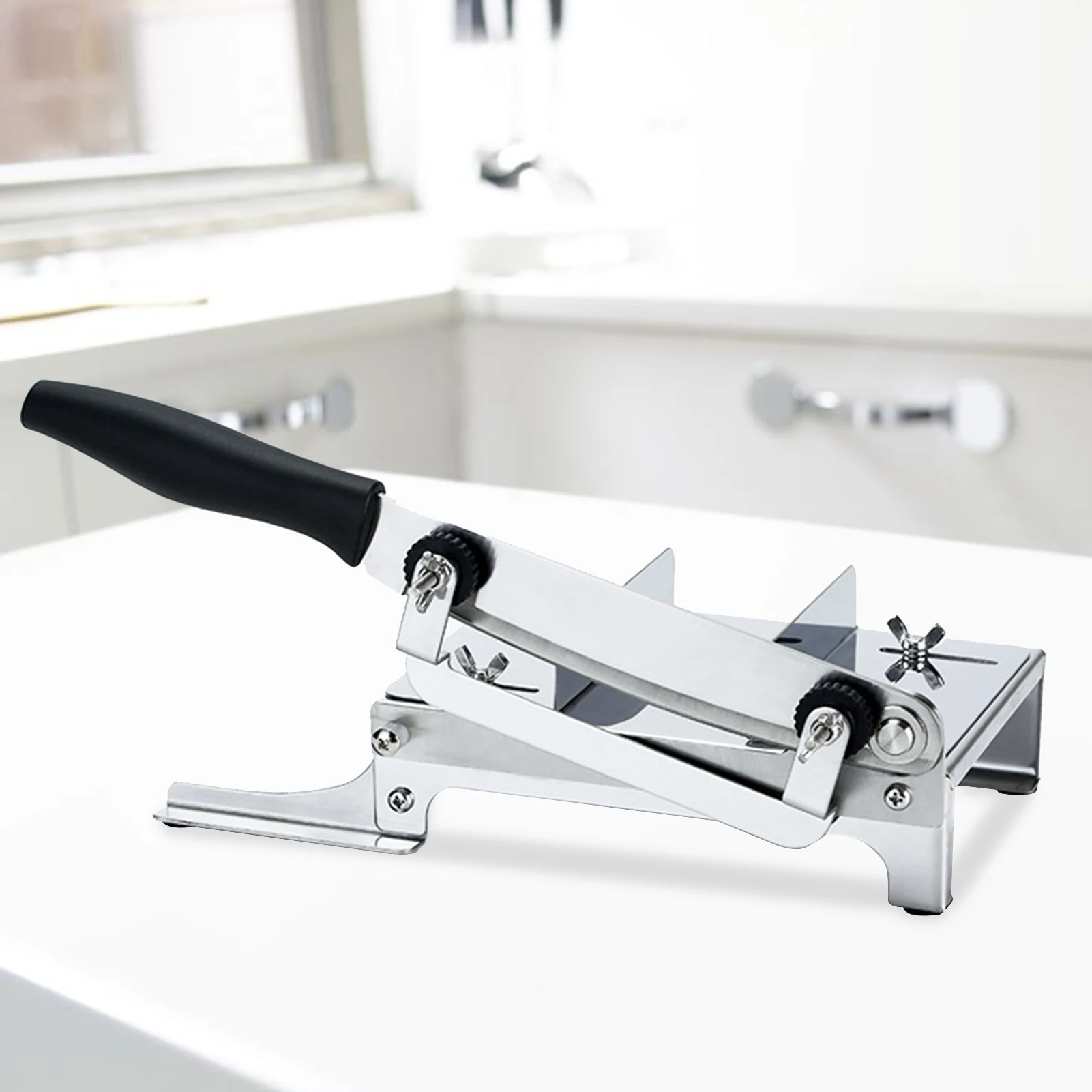 

Kitchen Tools Meat Slicing Machine Alloy+Stainless Steel Household Manual Thickness Adjustable Meat and Vegetables Slicer Gadget