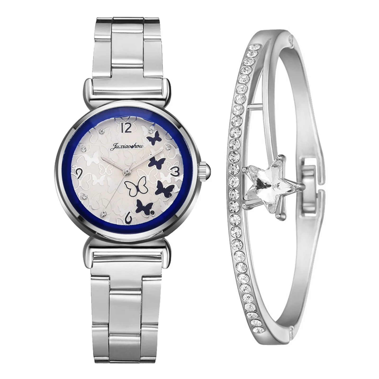 

women's watches pink butterfly woman quartz watch leather strap luxury brand ladies watch Stainless steel dial Digital watches