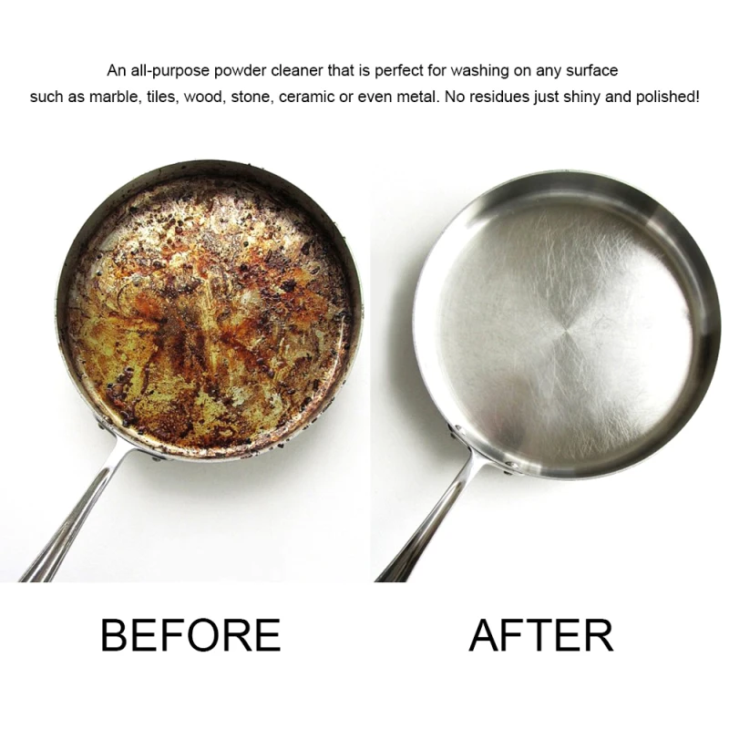 

Kitchen Tools Burnt Stains Remover Multifunctional Cleaning Powder Utensils Cleaning Powder Household Cleaning Chemicals 30g