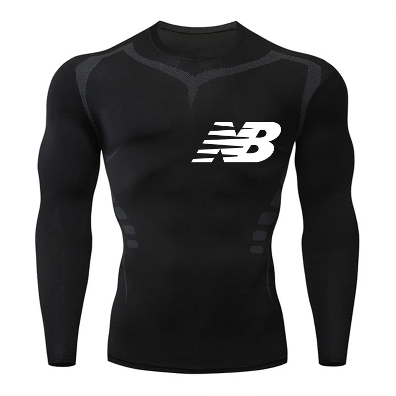 

Мужские осенне-зимние трико с длинным рукавом, мужской Эластичный Спортивный костюм для фитнеса, баскетбола, футбола, тренировок, быстрая п...