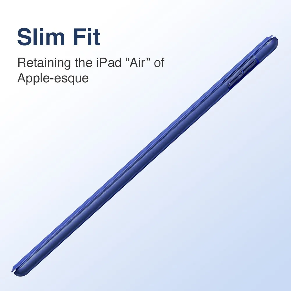 Чехол для iPad 9,7, цветной чехол ESR Yippee из искусственной кожи+ ультратонкий светильник, чехол для задней панели ПК для нового iPad 9,7