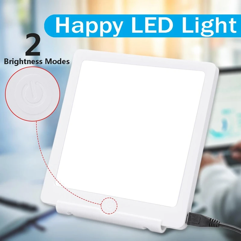 5W светильник для фототерапии Sad 10000 Lux Bionic-Day светильник с аффективным синдромом Usb Led лампа терапия регулируемое облегчение вялая усталость
