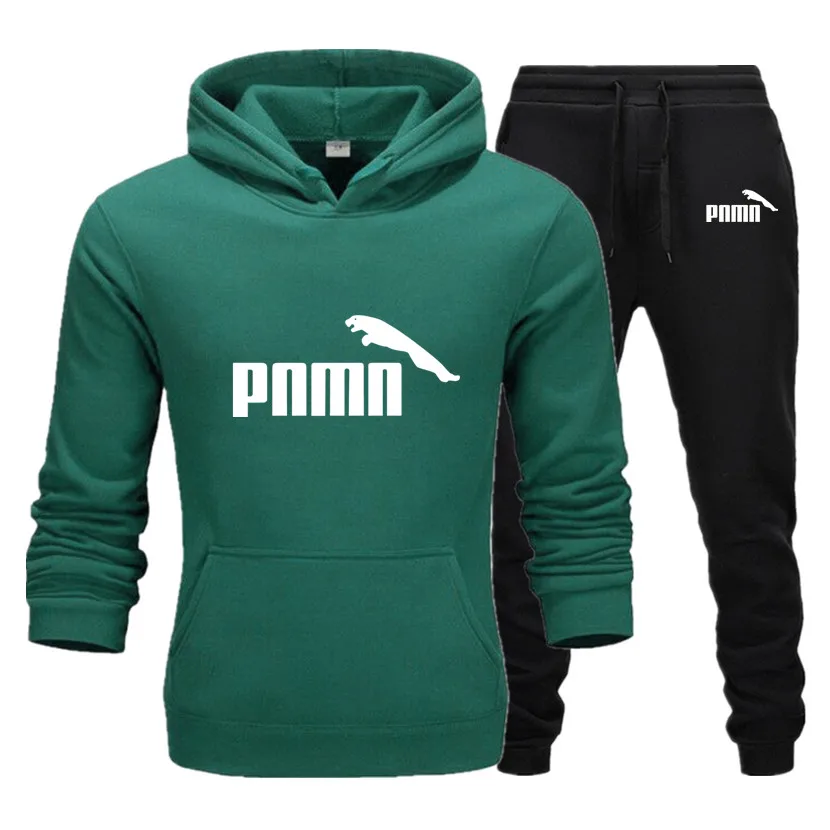 

2021 New Brand Clothing Men's Autumn Winter Hot Sale Men's Sets Hoodie+Pants Two Pieces Sets Casual Tracksuit Male Sportswear