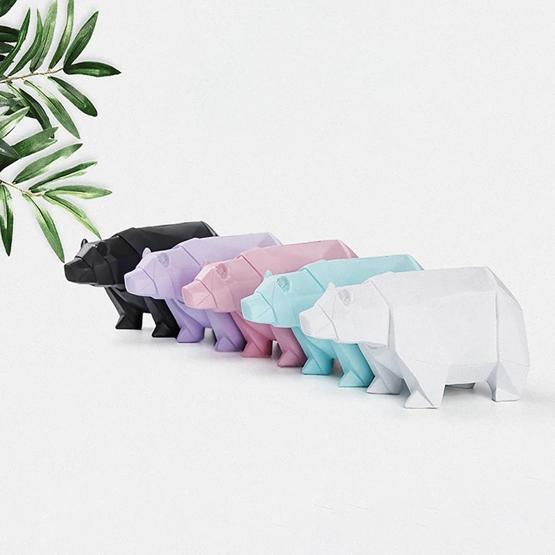 Копилка в виде белого медведя полимерное украшение для хранения монет животного