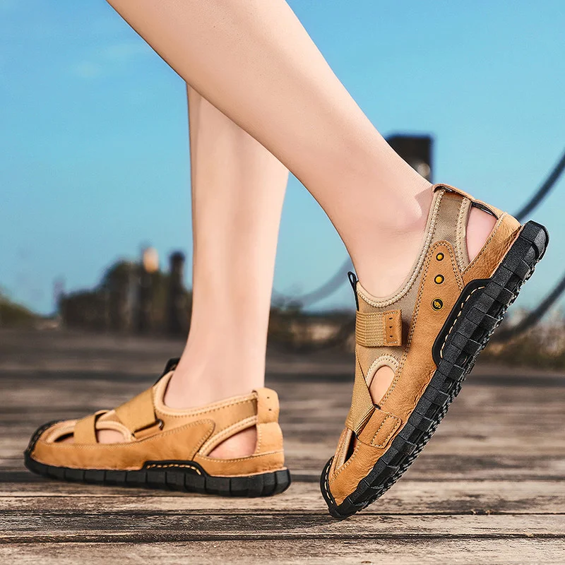 

Trekking Sandals Sandals Outdoor Roman Men Sandalias De Cuero Para Hombre Fashion Mens Summer Sandles Shoes Sandalia Masculina