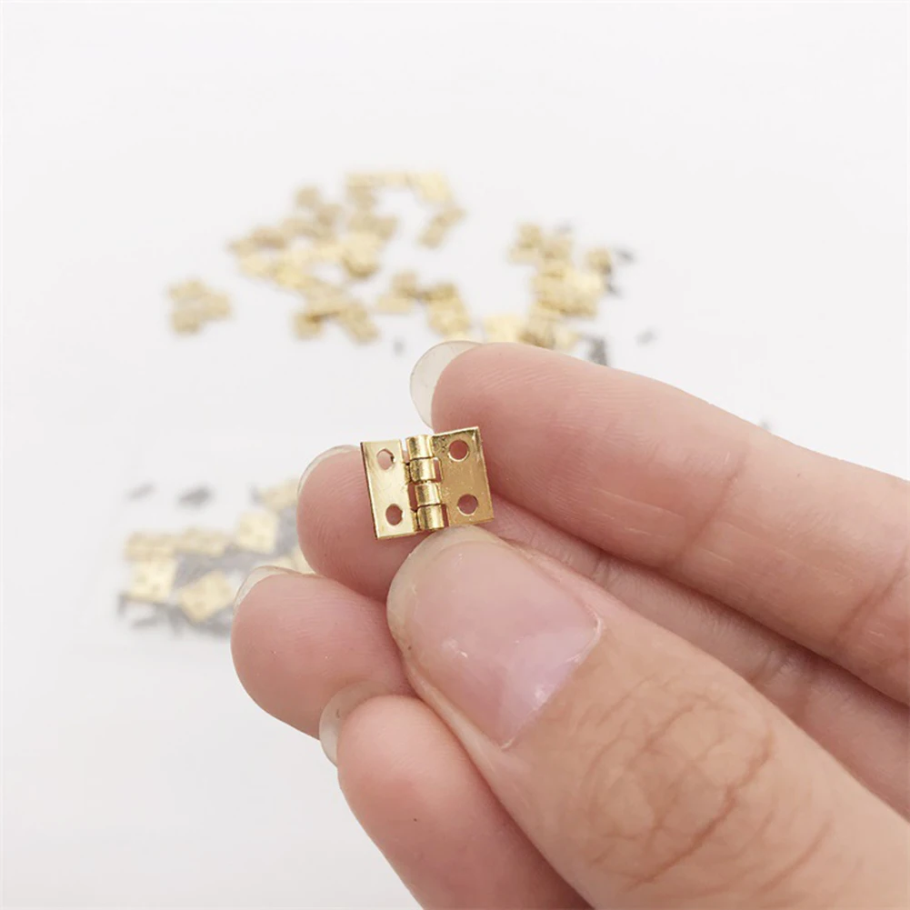 12 шт. петли + 48 винтов для кукольного домика мини-сборка сделай сам металлическая