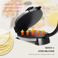220v 2000w kitchen electric roti crepe maker paratha chapati flat bread pizza tortilla maker cooking tools appliance bakeware
