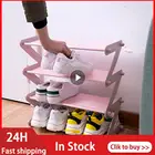 Простая многослойная маленькая полка для обуви Z-типа, бытовая сборка, общежитие, пылезащитный шкаф для обуви, стеллаж для хранения, Детская полка для обуви