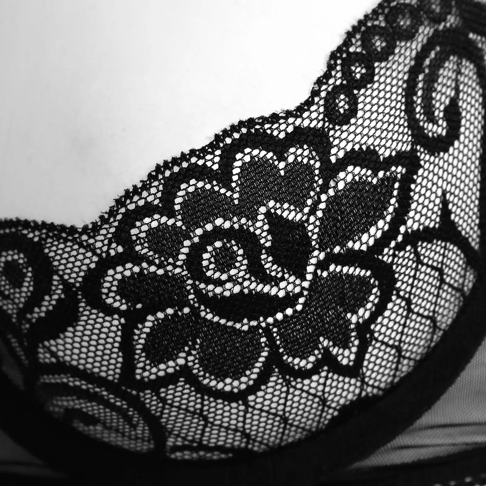 Женский Прозрачный цветочный кружевной бюстгальтер на косточках топы халтер