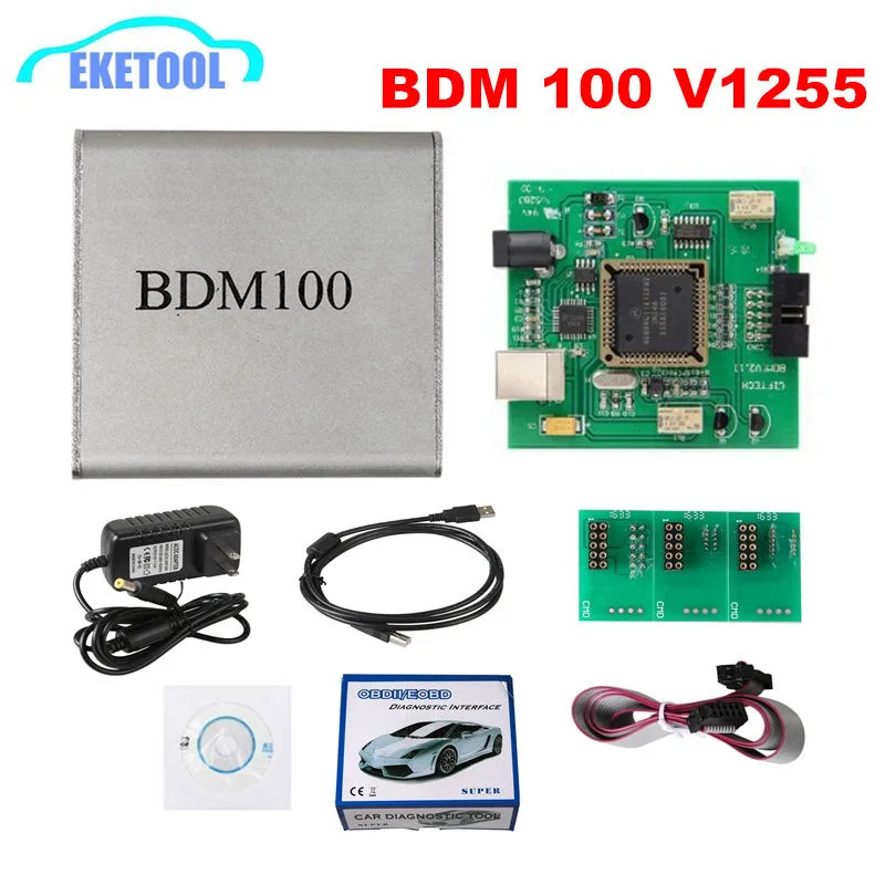 BDM100 V1255 Профессиональный ECU Flasher Чип Тюнинг программист Интерфейс BDM 100 ECU Flasher код ридер OBDII диагностический инструмент