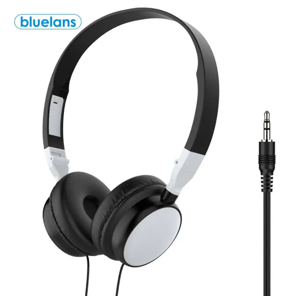 

2021 модные Проводные Складные Наушники 3,5 мм HiFi Audio Bass, музыкальные спортивные Игровые наушники, профессиональные наушники для телефона/план...