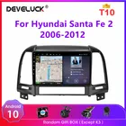 Автомагнитола 2DIN на Android 10 для Hyundai Santa Fe 2 2006-2012, мультимедийный видеоплеер с GPS-навигацией, DSP, RDS, Carplay, 4G, Wi-Fi, DVD