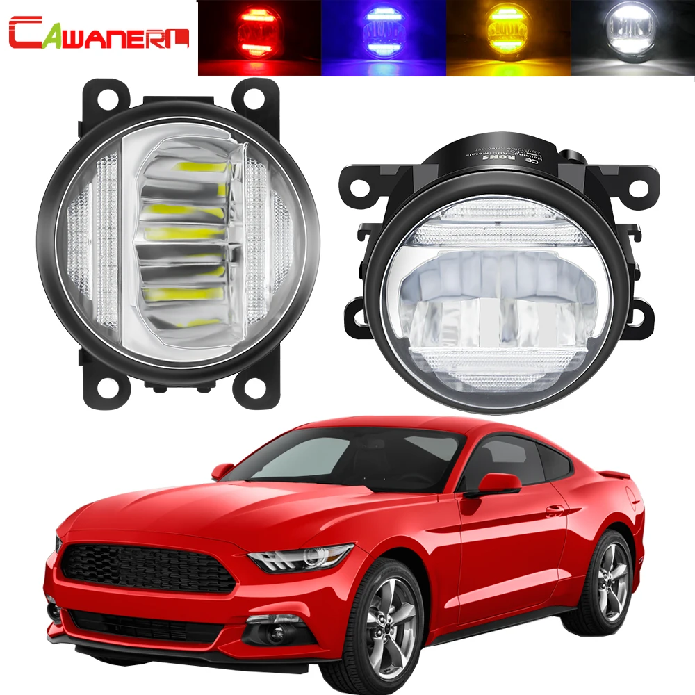 2in1 светодиодный туман светильник + дневные ходовые огни для Ford Mustang 2005 2017 (не