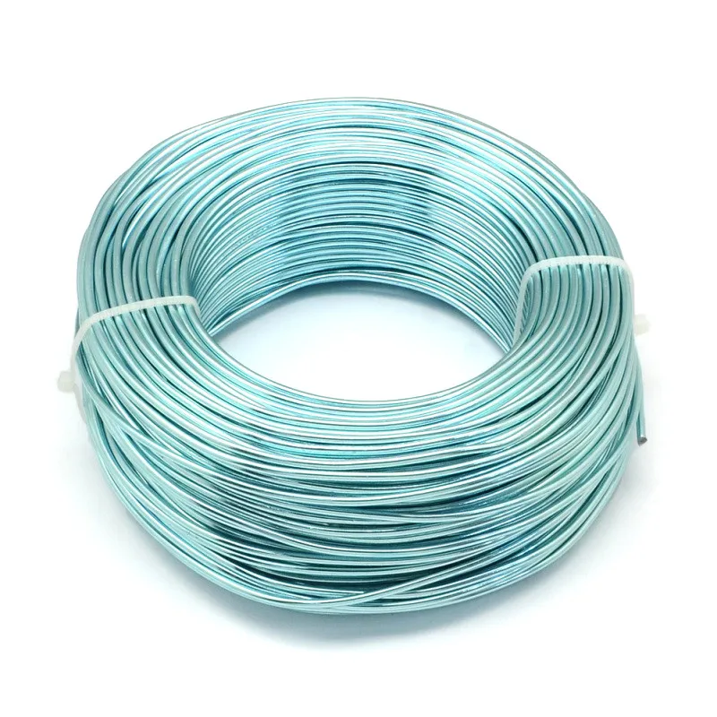PaleTurquoise 500g 0,8/1/1,5/2/3/3,5/4/5/6 мм алюминиевая проволока ювелирных изделий для ювелирных украшений Hand-Made ремесла F60 - Цвет: PaleTurquoise