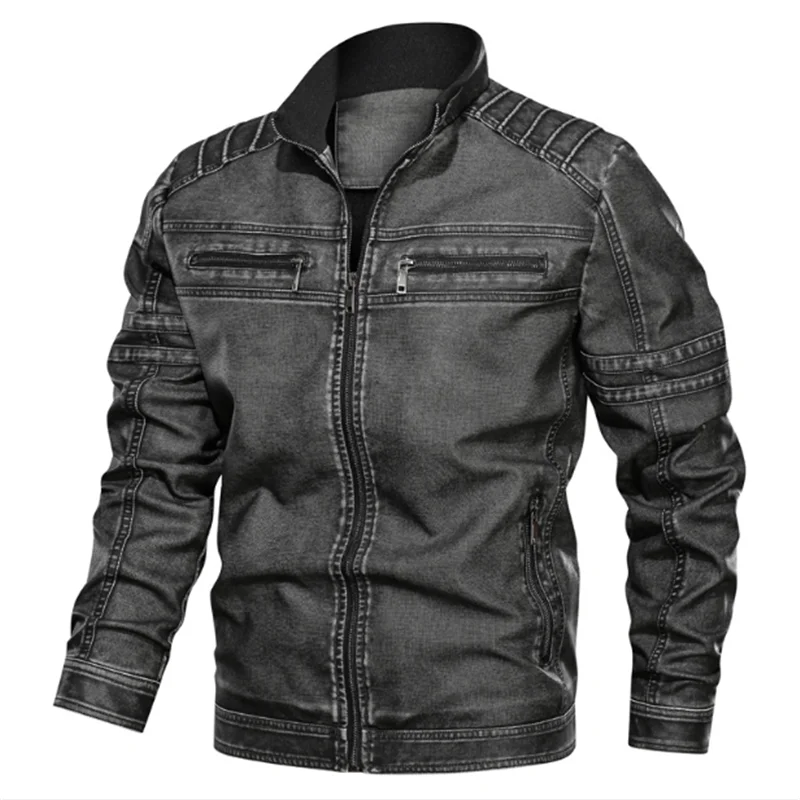 

2020 Autumn Winter New Men's Fashion Casual Plus Size Pu Leather Jacket Jaqueta Clothing Casaco Masculino Abrigos Inverno Kaban