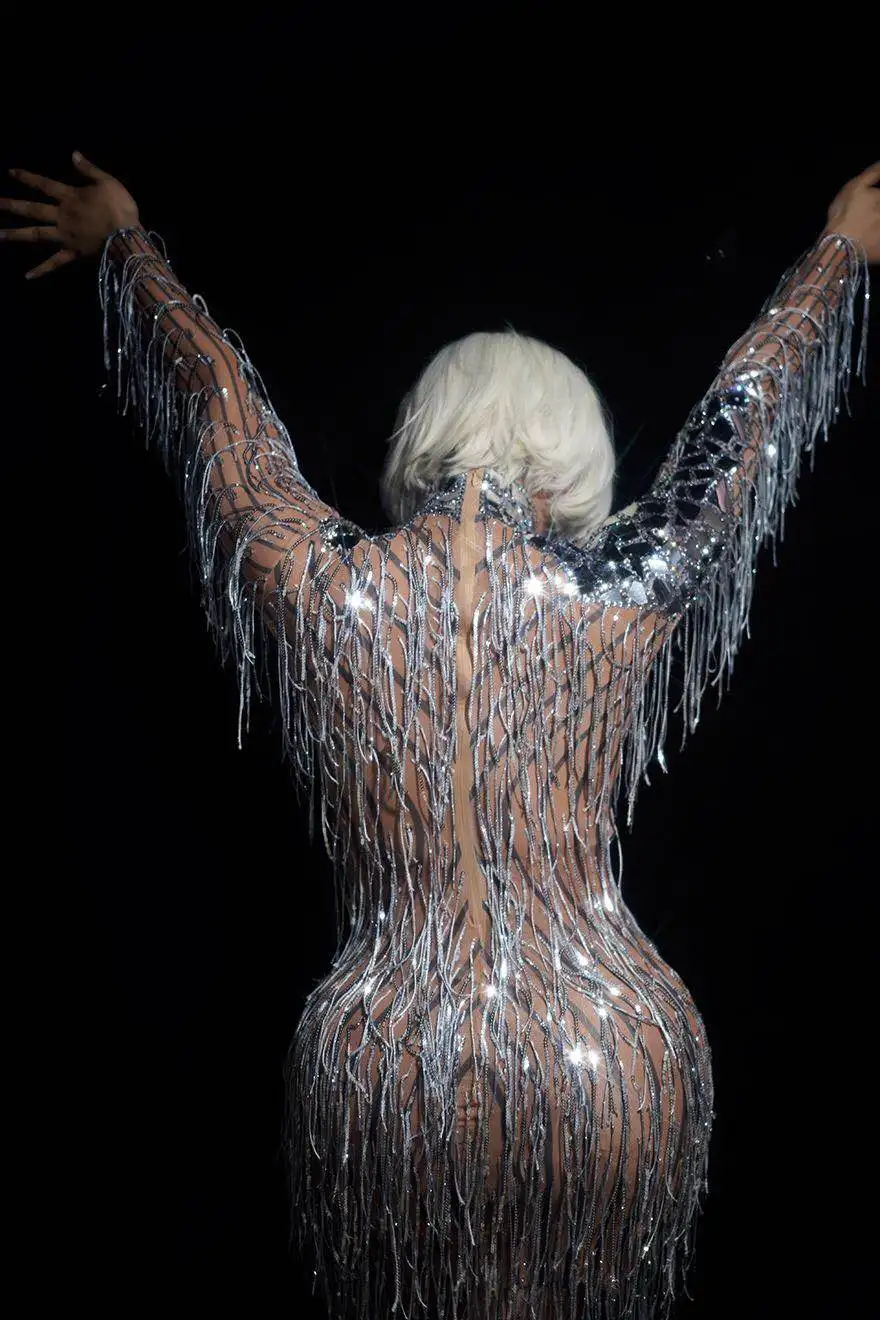 Новое поступление серебристые бриллиантовые короткие платья для женского