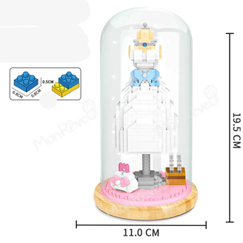 Микро кирпичные блоки мини строка светильник набор Сделай Сам корабль