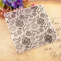 rose flower plastic embossing folders for diy scrapbooking paper craftcard making decoration supplies