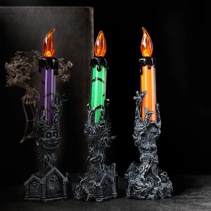 

Halloween Decoration Ghost Skull Hand Candle Light Glowing Luminus Night LED Lamp Party Props