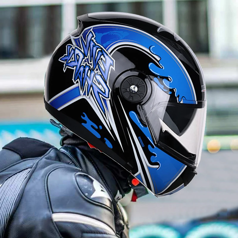 Взрослый мотоцикл большой размер безопасный Регулируемый шлем Велоспорт