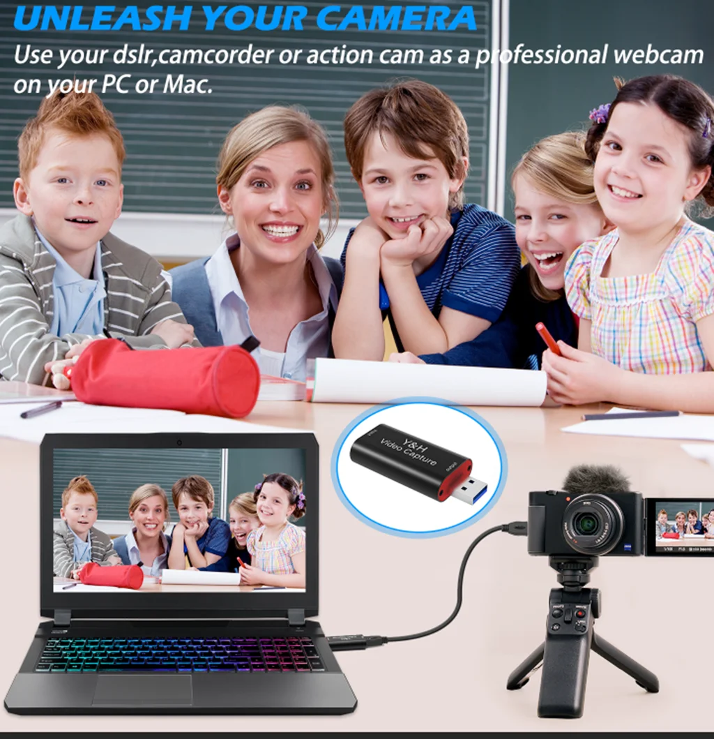 Карта видеозахвата Y & H USB 3 0 HDMI совместимый видеорегистратор записывающая