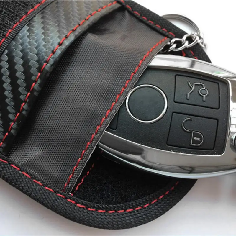 Anti-theft Car Shield Remote Control Key Set Carbon Fiber RFID Electromagnetic Shielding Package Safe Signal Blocking Case | Автомобили и