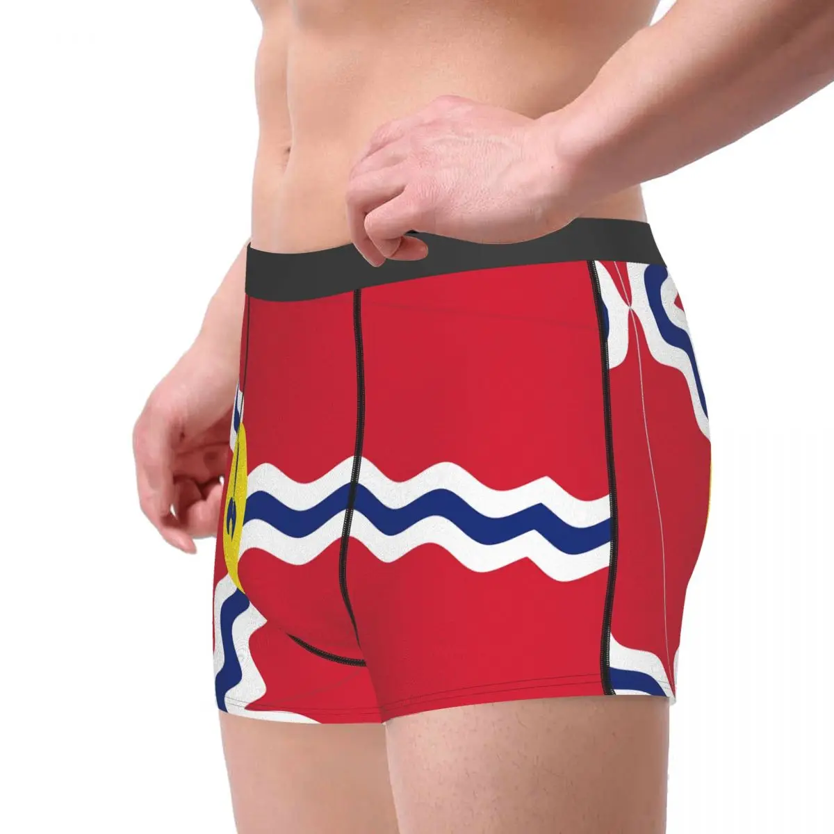 Flag Map Of Colombia Men's Boxer Briefs R301 Cool Men's boxer leggings