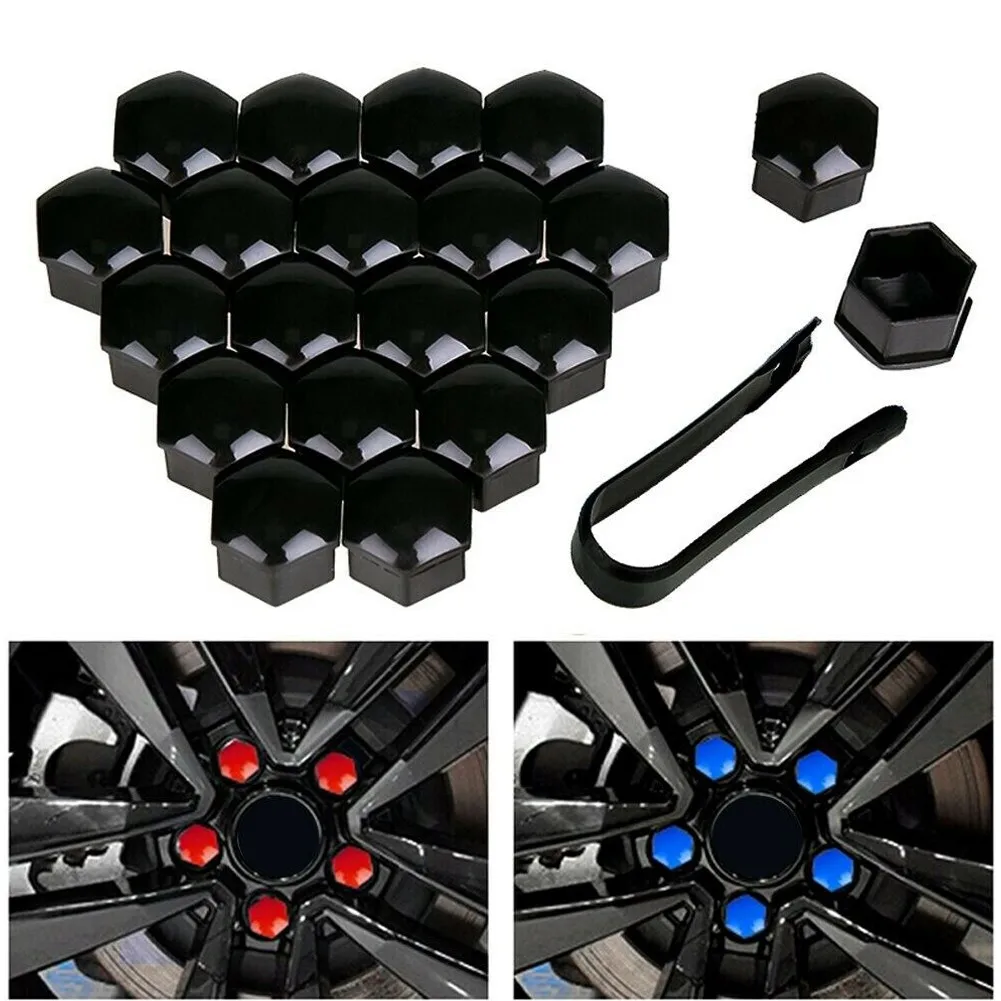 

20 Pieces Car Wheel Nut Cap Protection Covers Anti-Rust Auto Tire Bolt 17mm Car Tyre Wheel Hub Covers Locking Cap