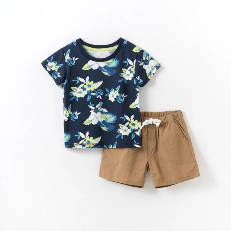 2 шт. хлопковая футболка с коротким рукавом и шорты для мальчиков | Детская одежда