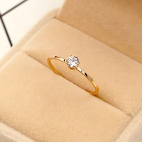 love jewelry titanuim steel rose gold color ring cz crystal ring for women couple finger rings wedding size 3 10 kk005 6