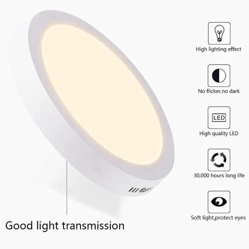 

Ganeed Modern Nordic LED Ceiling Light Round /Square Flush Mount Wall Down Lights Fixture for hallway light fixtures ceiling