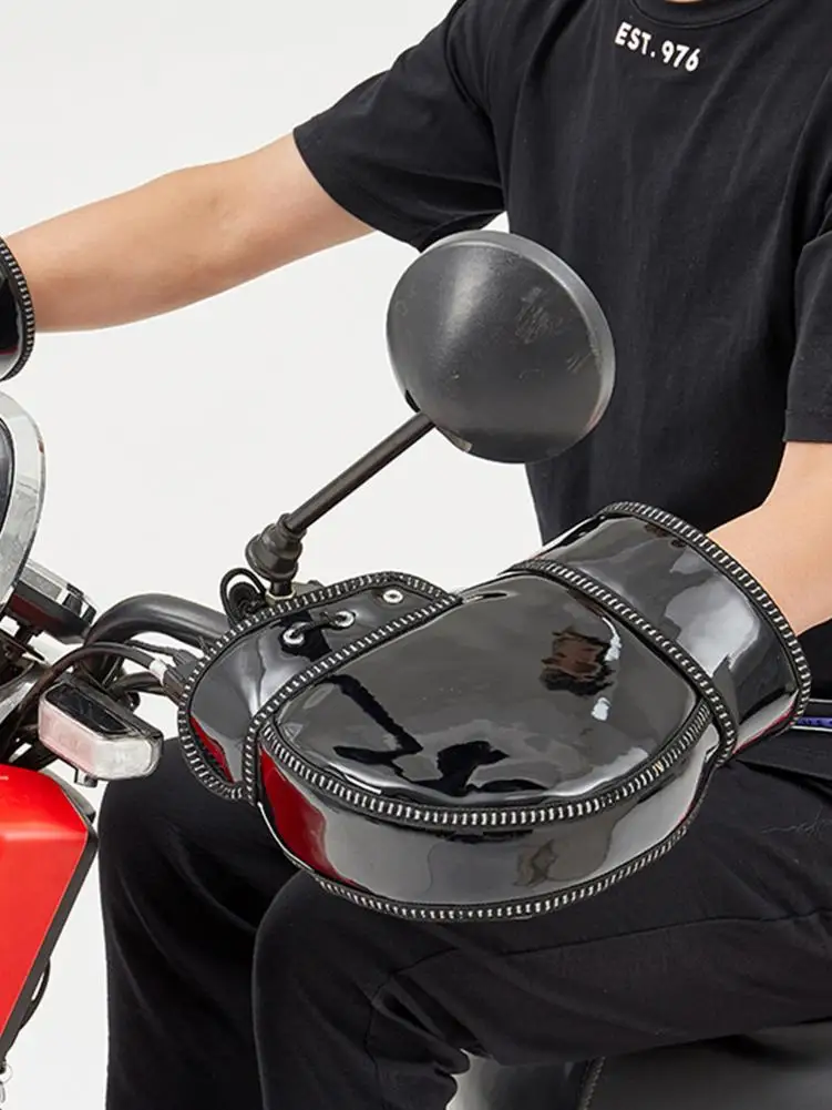 

Motorcycle Handle Handlebar Gloves Muff Snow-proof Winter Warmer Thermal Glove Thickened Windproof Handlebar Gloves