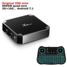 Подлинная X96 MINI Smart TV Box Amlogic S905W четырехъядерный 2G16G Android 7,1 ИК-кабель WIFI 3D 4K HDR ТВ-приставка медиаплеер