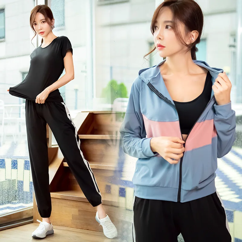 

4 pieces Women's Seamless Leggings Yoga Set Female Sports Gym Fitness Clothes Plus Size Workout Yoga Running Leggings Sportswear