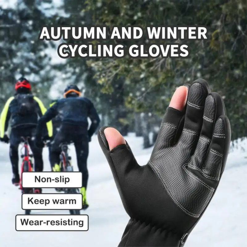 

Unisex Touch Screen Winter Thermal Warm Shockproof Cycling Bicycle Bike Ski Camping Hiking Motorcycle Gloves Sports Full Finger