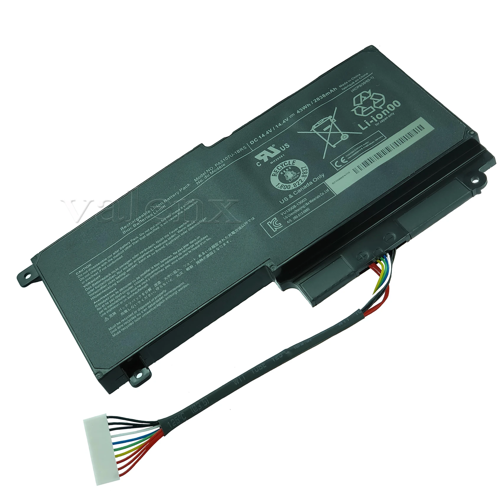

PA5107U-1BRS Аккумулятор для ноутбука Toshiba Satellite L45D L50 L55 P55 L55t P50 серии P55-A5312 P55T-A5116 S55-A5167 S5