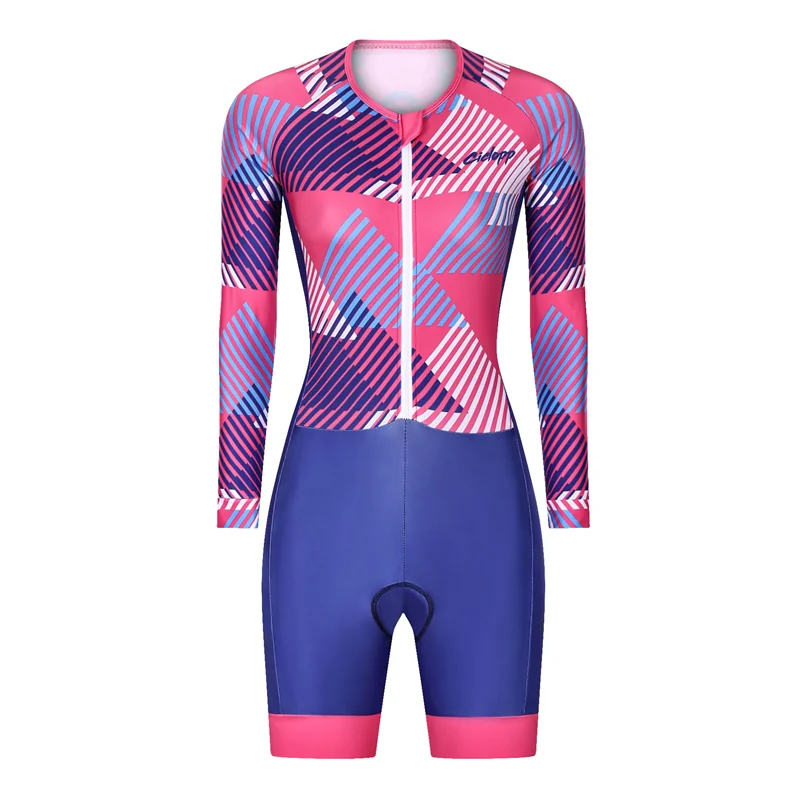 

Ciclope 2020 Women's Professional Team Triathlon Cycling Suit Coupa De Ciclismo Long Sleeve Mountain Bike Jumpsuit Maillot Mujer