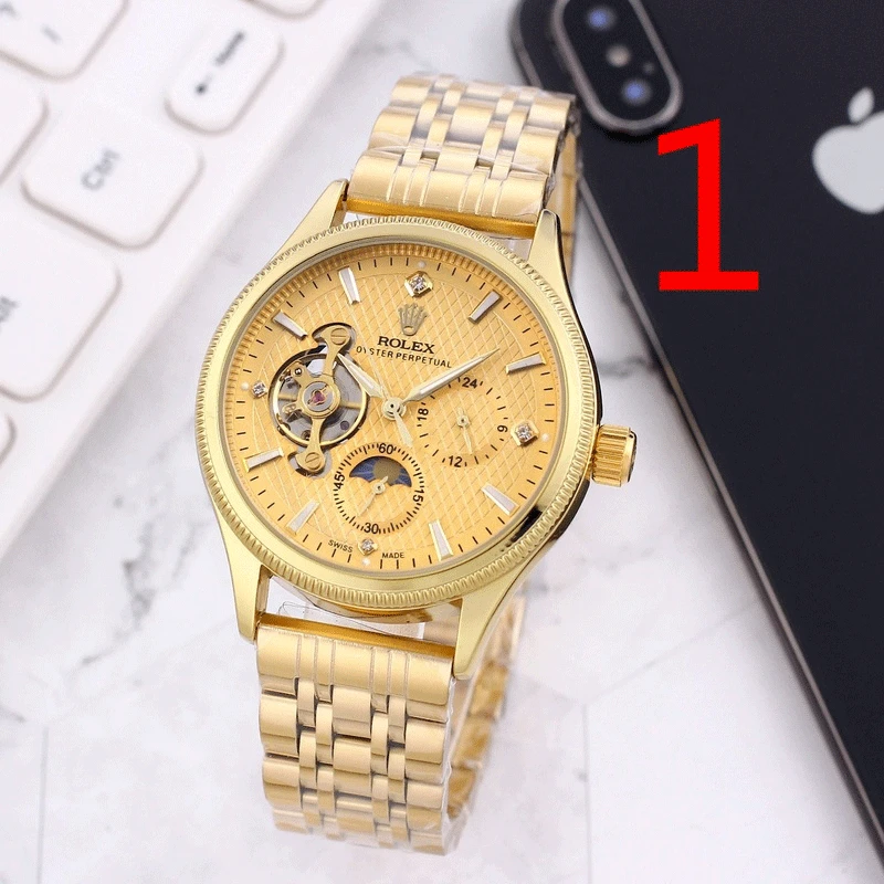 

Fashion Men's Luxury Designer Watch Quartz Classic Black Watch Steel Band Luxury Calendar Business Brand Watch Men's Gifts 107