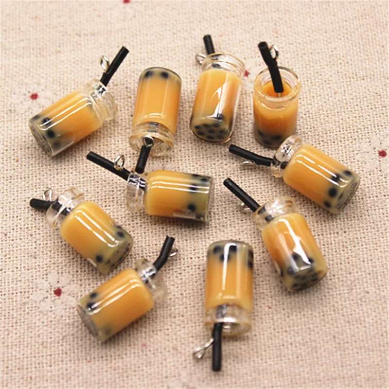 10 шт. новые смешанные цвета 3D Мини стеклянный пузырь молочный чай Sippy чашка