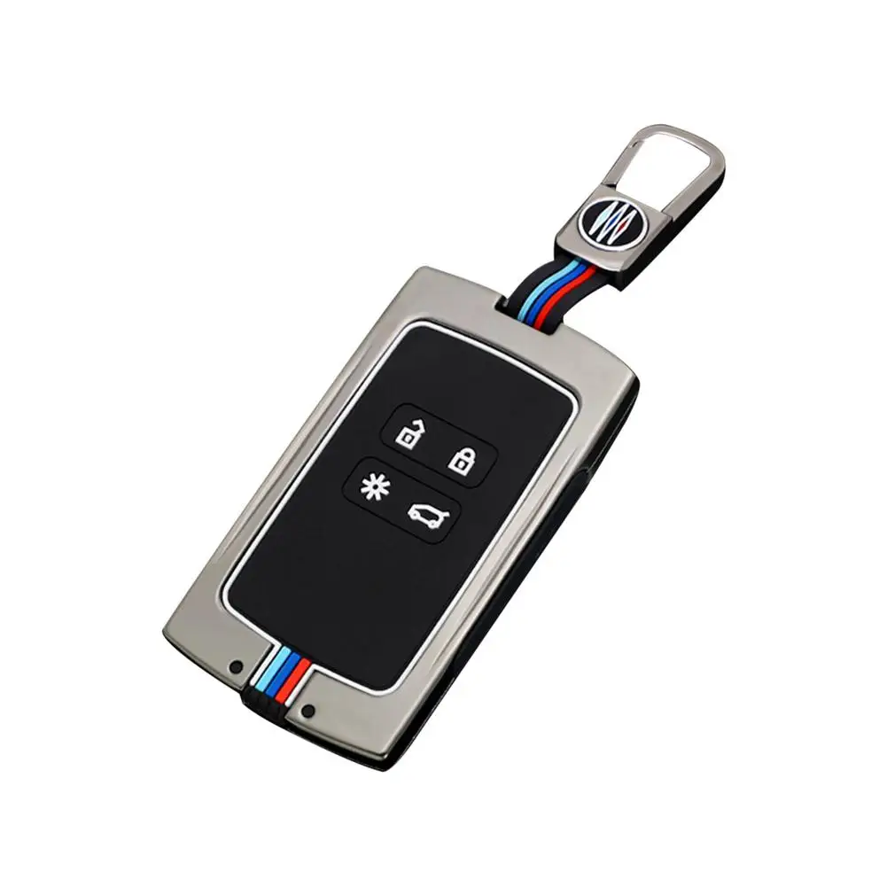 

Защитный чехол для автомобильного брелка для Rena ult-megane/Koleao с металлической звездой для ключей, Кожаный Автомобильный Стайлинг, эмблема, nto ...