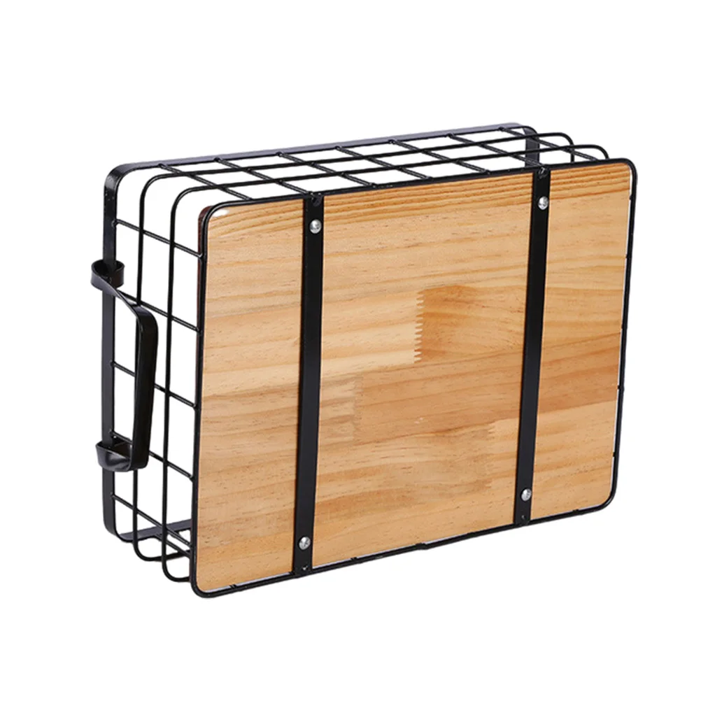 

1 шт., бытовая практичная корзина с ручкой (черная)