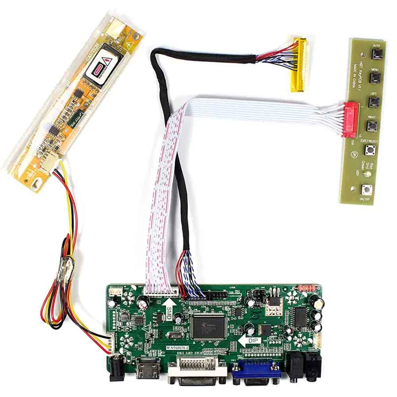 

Controller Board for 14.1" B141EW02 V1 / B141EW02 V3 / B141EW02 V4 LCD Display 1280×800 DVI+VGA+HDMI-Compatible Driver Board