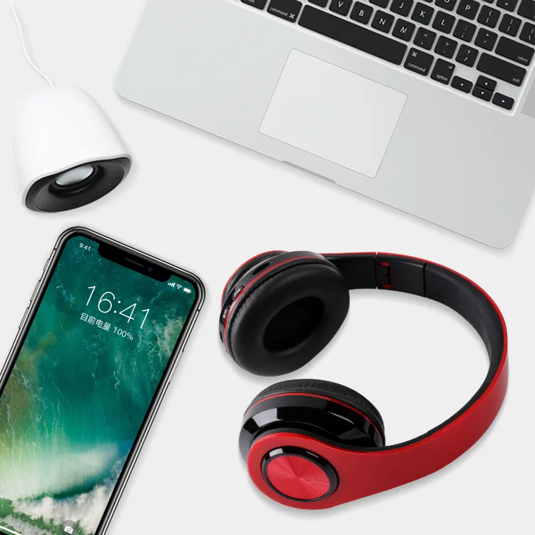 Беспроводные люминесцентные Bluetooth наушники для занятий спортом гарнитура 5,0 экстра-долгое время ожидания бас карта Мобильный телефон компьютер