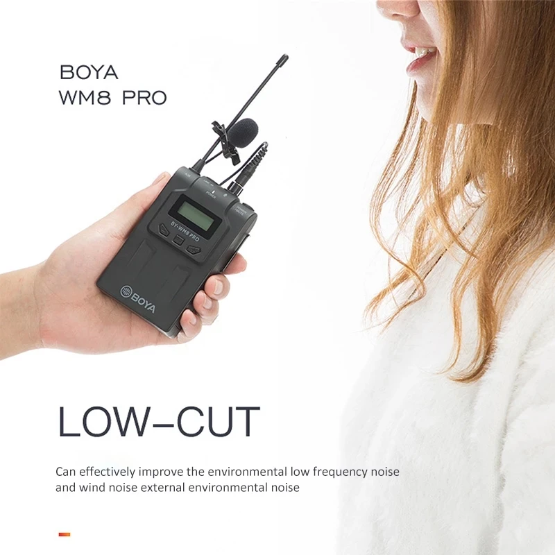 BOYA BY WM8 Pro K1 K2 UHF двойной беспроводной микрофон системы для цифровых зеркальных