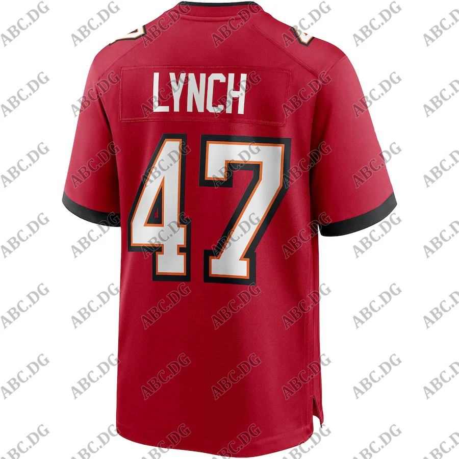 

Customized Stitch Men Women Kid Youth Tampa Bay John Lynch Red Game Retired Player Jersey 4XL 5XL 6XL
