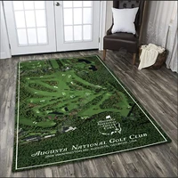 erugear augusta national golf club rug 3d all over printed non slip mat dining room living room soft bedroom carpet