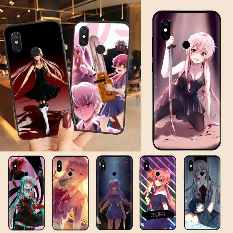 

Future Diary Mirai Nikki anime Phone Case For Xiaomi Redmi note 7 8 9 11 t s 10 A pro lite funda shell coque cover