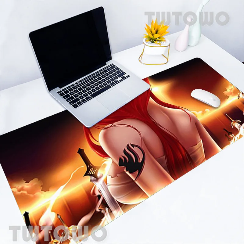 

Mouse Pad Gamer Computer Large Custom Mouse Mat MousePads Fairy Tail Japan Anime Laptop Carpet Natural Rubber Soft