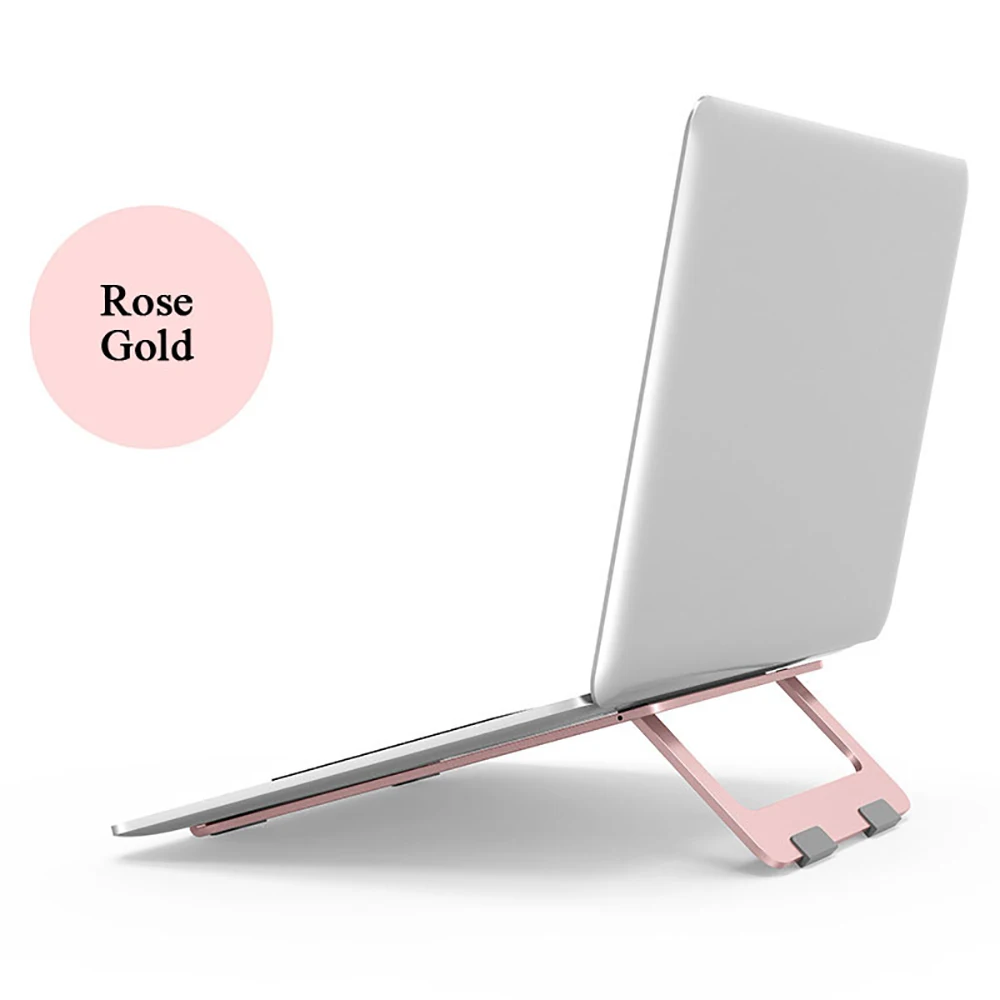 Gold Color Aptop Stand for MacBook Pro Notebook Foldable Aluminium Alloy Tablet Bracket Laptop Holder | Электроника